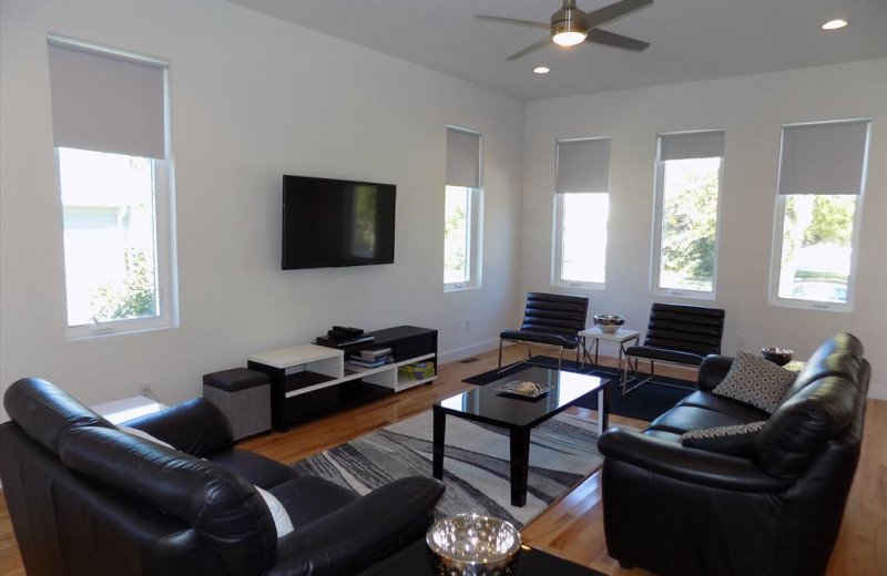 Rental living room at Jersey Cape Realty.