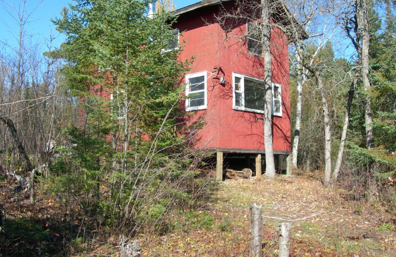 Cabin exterior at Whitefish Bay Camp.