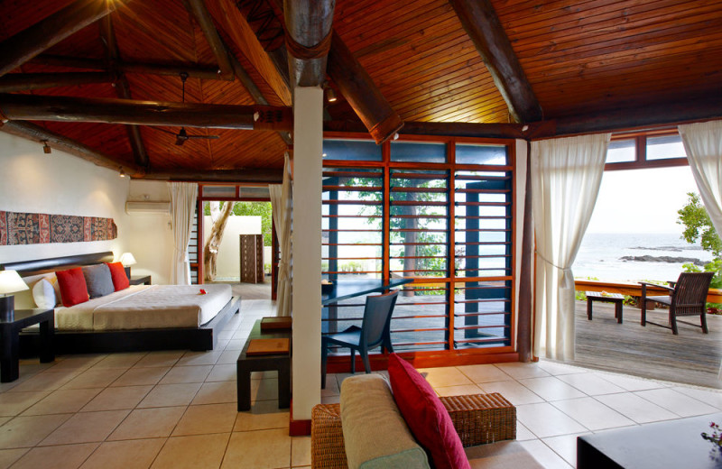 Guest room at Yasawa Island Resort & Spa.