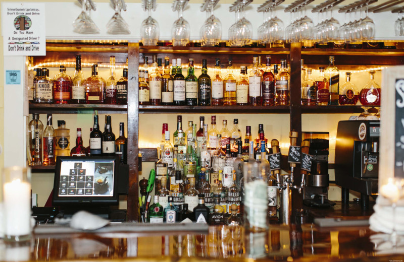 Bar at The Red Clover Inn & Restaurant.