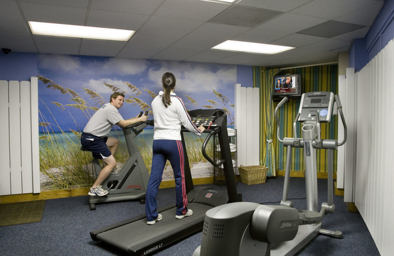 Fitness room at Carolina Winds.