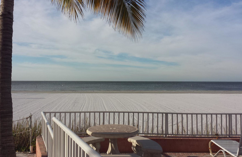 Beach view at Edison Beach House.