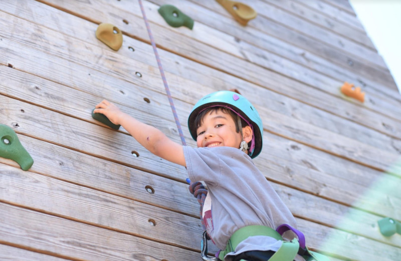 Climbing wall at Camp Balcones Spring.