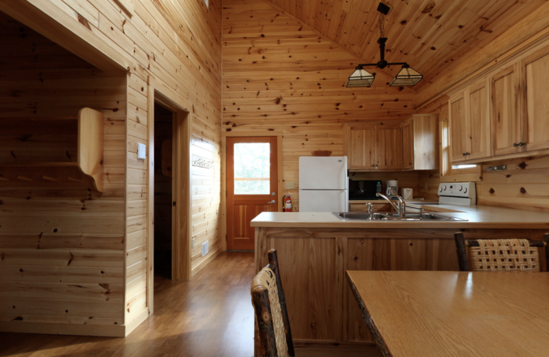 Cabin kitchen at YMCA Camp Du Nord.