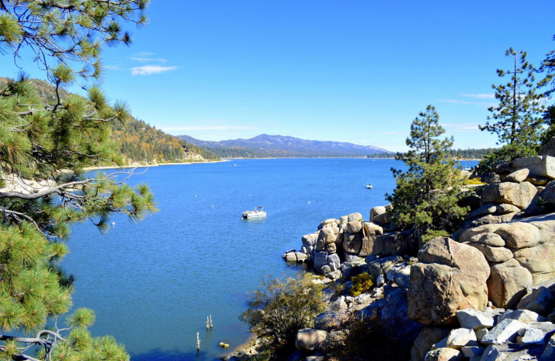 Lake at The Big Bear Frontier Cabins and Hotel.