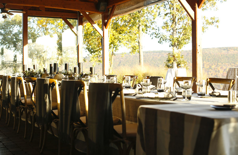 Dining at Bristol Harbour Resort on Canandaigua Lake.