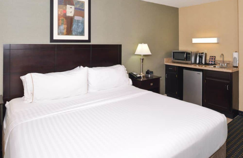 Guest room at Holiday Inn Express Hotel & Suites - Benton Harbor.