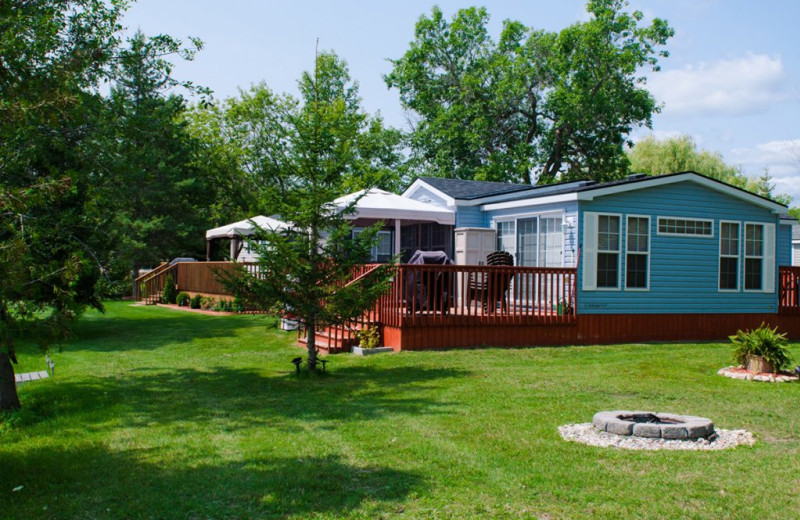 Cottage exterior at Great Blue Resorts- Woodland Estate Resort.