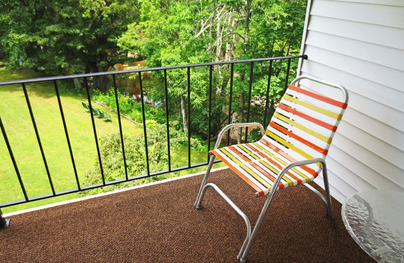 Balcony view at The Thompson House.