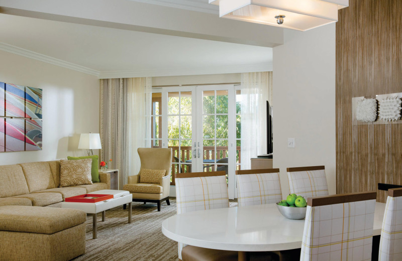 Guest room at Marriott-Newport Coast Villas.