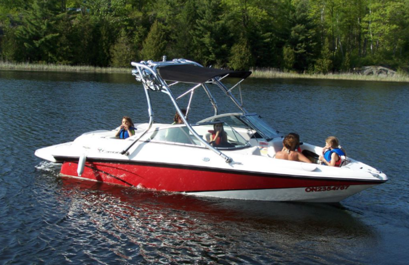 Boating at Myers Cave Resort.