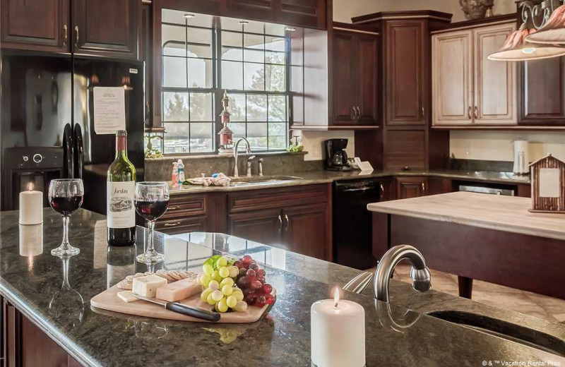 Rental kitchen at Vacation Rental Pros - Ruidoso.