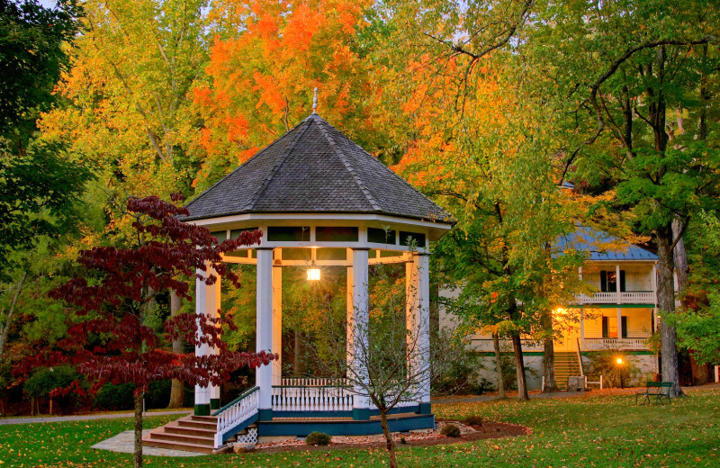 Fall gazebo at Capon Springs & Farms.