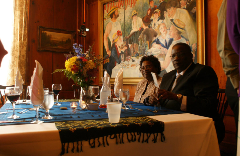 Dining at The Outing Lodge at Pine Point.