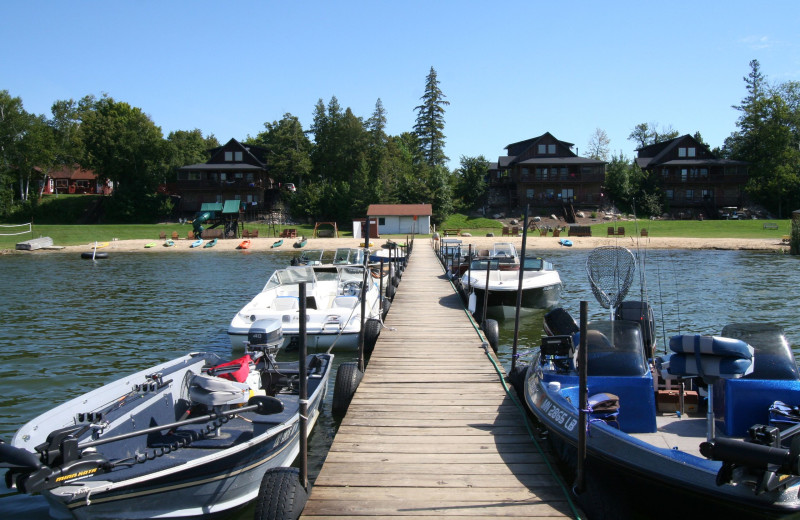 Dock at White Birch Resort.