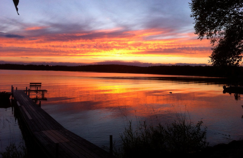 September sunset at Two Inlets Resort.