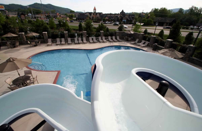 Water slide at The Inn at Christmas Place.