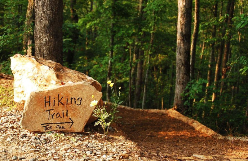 Hiking at Watershed Resort.