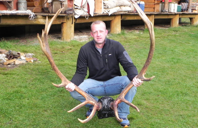 Elk rack at Silver Spur Outfitters.