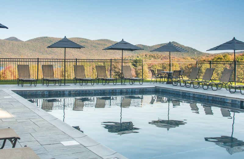 Outdoor pool at The Mountain Top Inn 