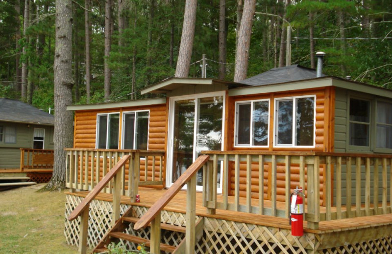 Cabin exterior at Moore Springs Resort.