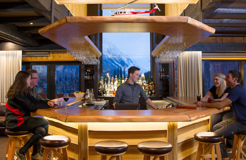 Bar at Bugaboos Lodge.