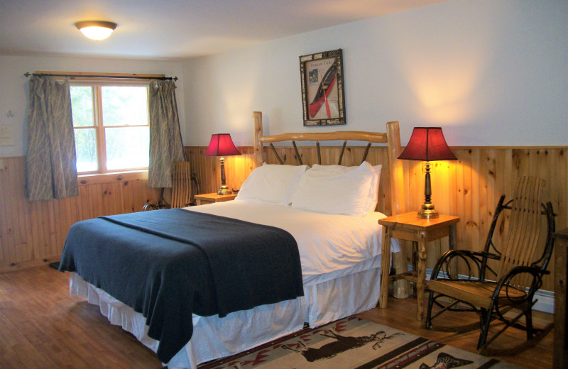 Guest room at Garnet Hill Lodge.