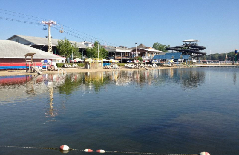 Lake view at Indiana Beach Amusement Resort.