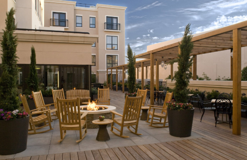 Outdoor patio at Andaz Napa.
