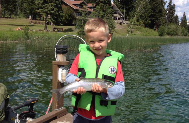 Fishing at Tyee Lake Lodge.