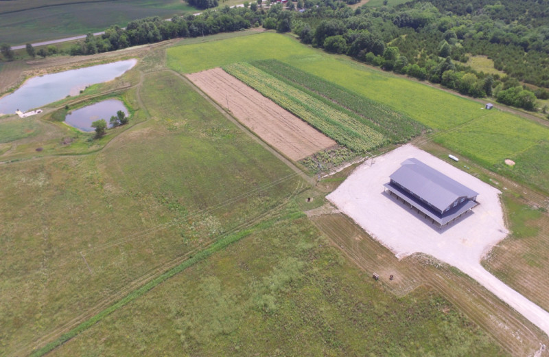 Aerial view of The Lodge at Windy Ridge.
