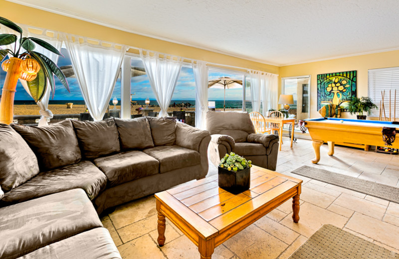 Rental living room at Seabreeze Vacation Rentals, LLC-Orange County.