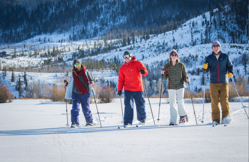 Skiing at C Lazy U Ranch.