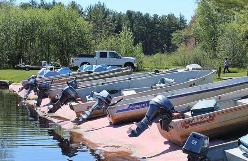 Boats at Popp's Resort.