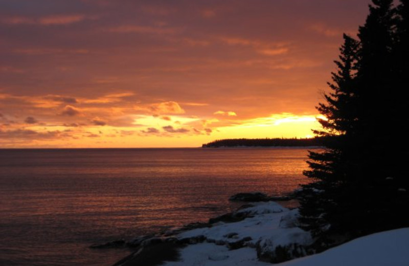 Sunset at Cascade Lodge.
