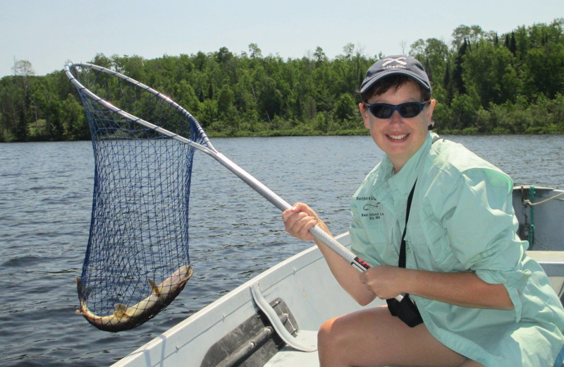 Fishing at YMCA Camp Northern Lights.