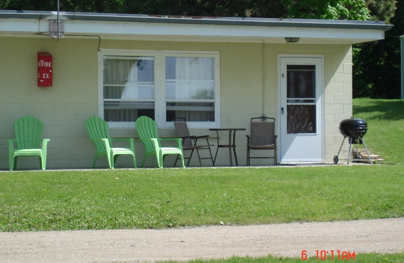 Cabin exterior at South Turtle Lake Resort.