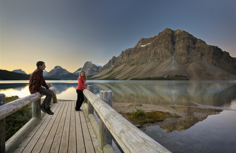 Bow Lake near Lake Louise, Alberta