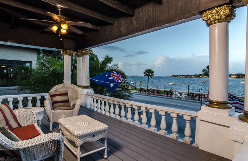 Guest porch at Casablanca Inn.