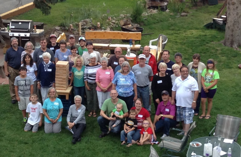 Group at Misty Mountain Lodge.