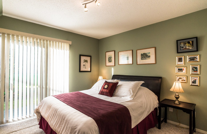 Guest bedroom at Ocean Trails Resort.