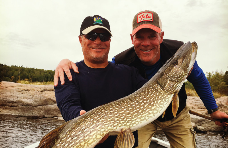 Fishing at Tetu Island Lodge.