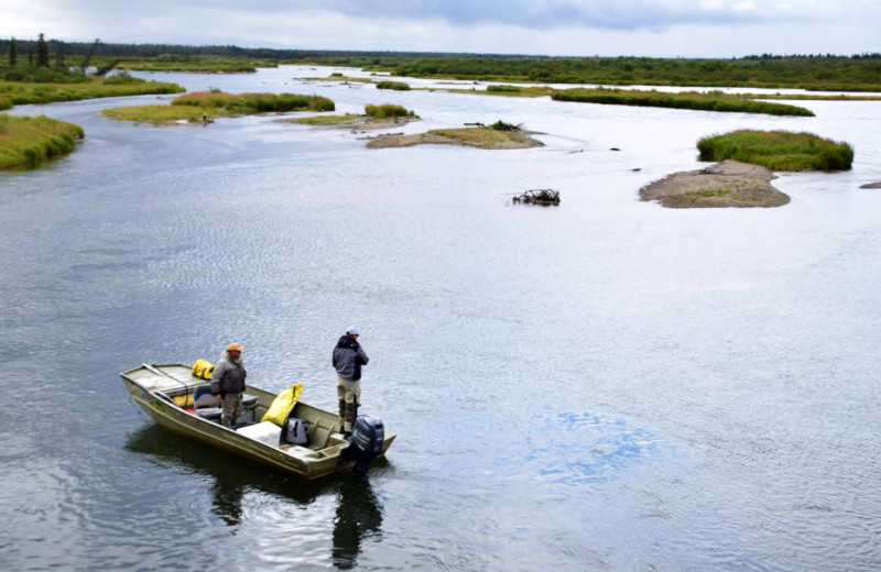 Fishing at Alaska Trophy Adventures Lodge.