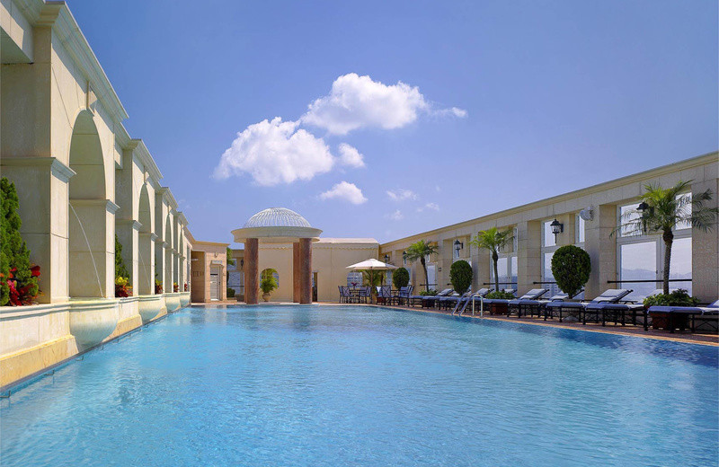 Outdoor pool at Royal Garden.