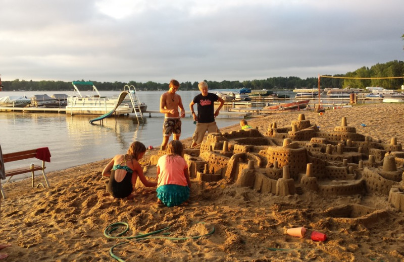 Beach at Eden Acres Resort.