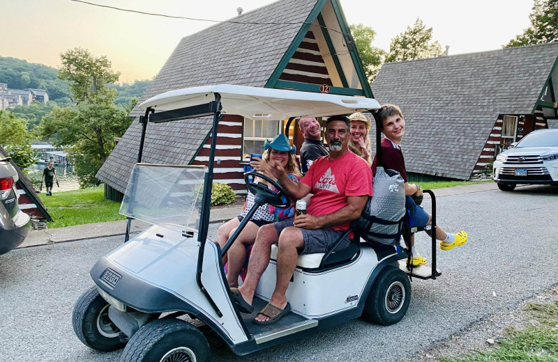 Family at Calm Waters Resort.