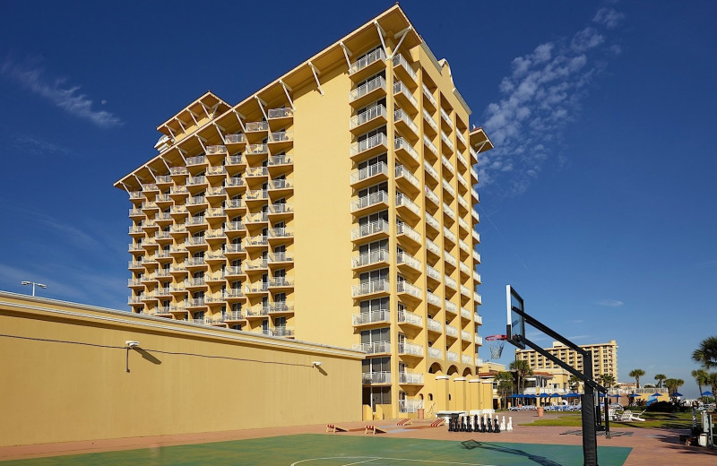 Basketball court at Plaza Resort & Spa.