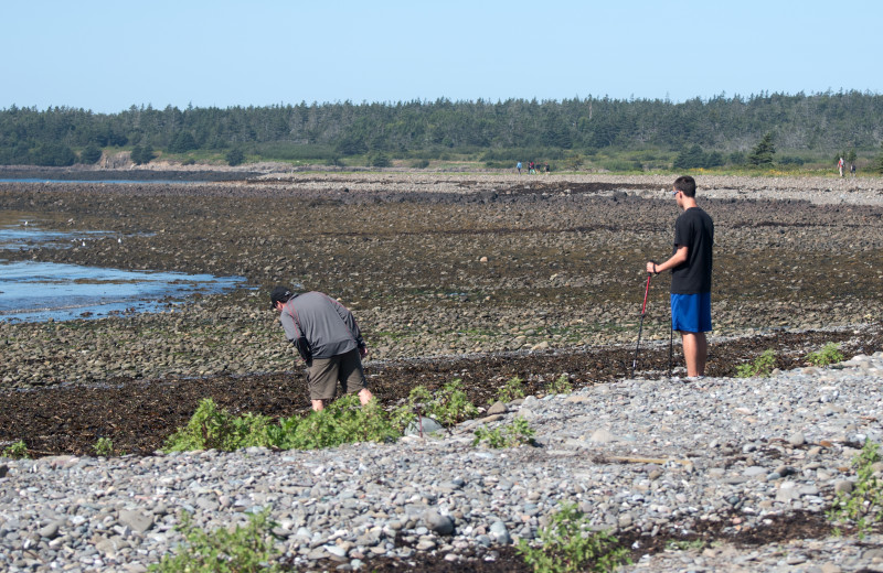 Hiking at Brier Island Lodge and Resort.