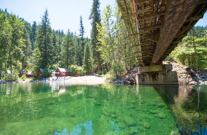 Beach at Trinity Alps Resort.