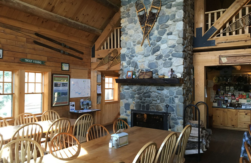 Dining at Little Lyford Lodge and Cabins.